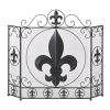 FLEUR-DE-LIS FIREPLACE SCREEN