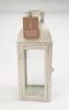 Ivory Distressed Candle Lantern - Rustic Home Decor Lighting