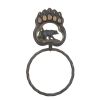 Black Bear Paw Towel Ring