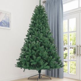 6ft Artificial Christmas Tree Full Natural Spruce PVC Fir Tree Foldable Metal Stand Unlit Green