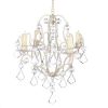 Ivory Baroque Candle Chandelier