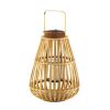 LARGE SLAT WOOD LANTERN