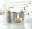 Silver Shimmer Bath Accessory Set