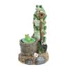 Solar Rotating Frog Garden Decor