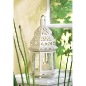 Beautiful White Moroccan Lantern - Perfect for Home Decor and Events