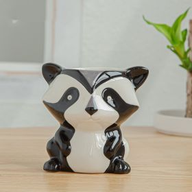 Simple Cartoon Animal Succulent Flower Pot Ceramic Flower Pot (Option: B)